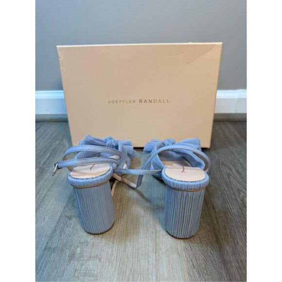 Loeffler Randall Camellia Blue Pleated Bow Heel Size 8 $395 - Picture 8 of 13